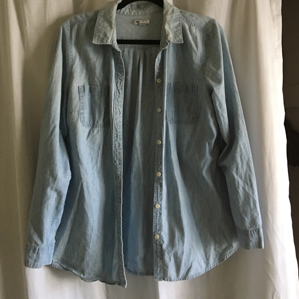 Button down chambray shirt.