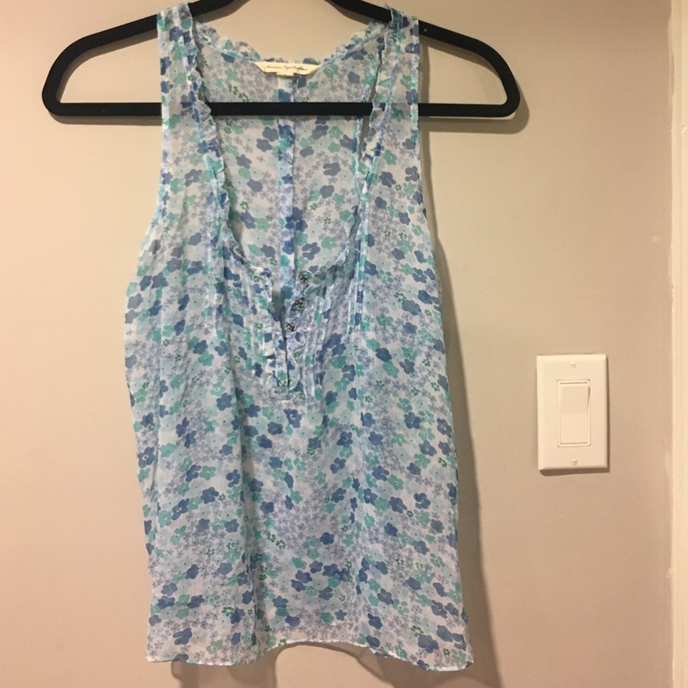 American Eagle Floral top sz 0