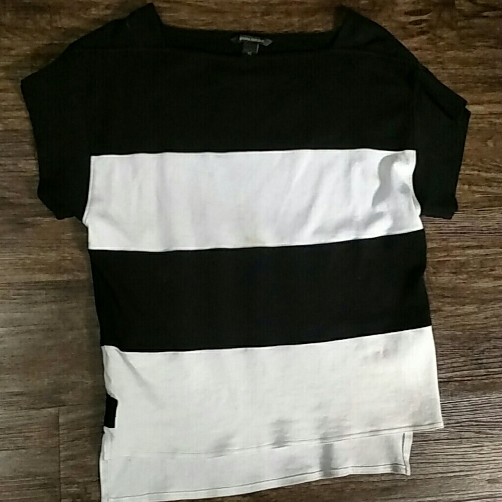 XS banana republic striped office top