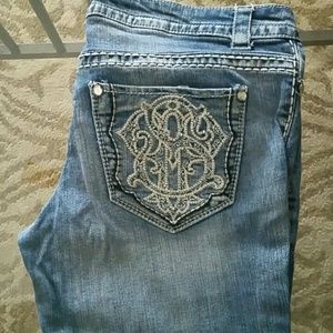 Paisley Sky distressed jeans
