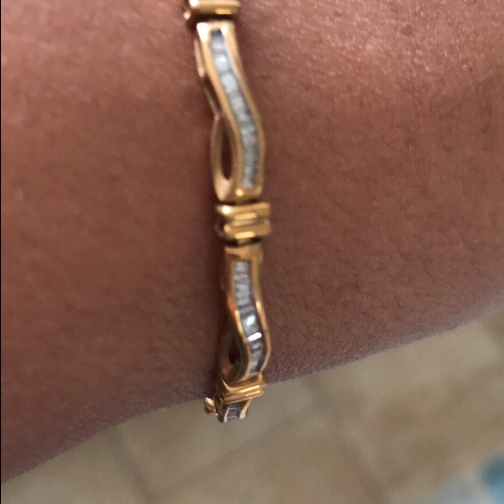 Authentic diamond tennis bracelet
