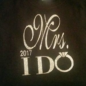 Glitter Mrs. 2017 I Do shirt
