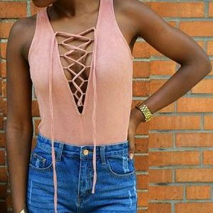 Pink bodysuit