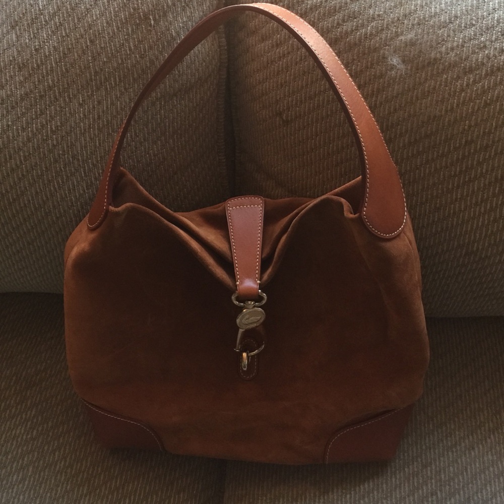Dooney & Bourke suede leather bucket bag