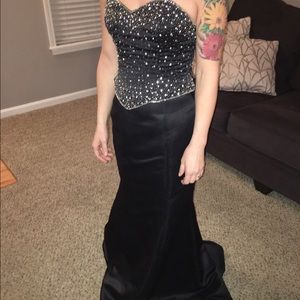 Two piece prom dress