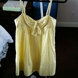 Brand new BCBG MaxAzria yellow silk dress