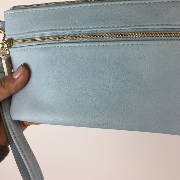 NWOT BABY BLUE CLUTCH - Picture 2 of 4