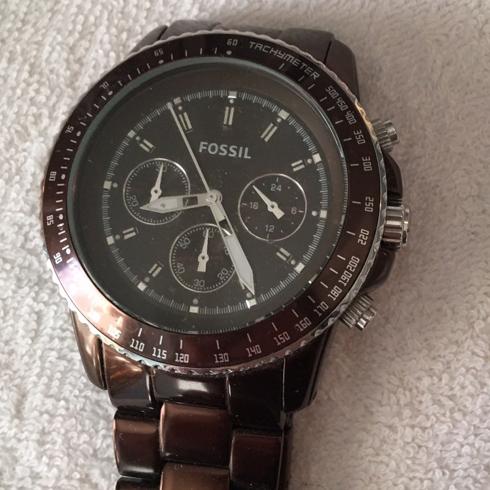 Fossil watch brown