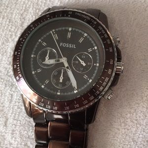 Fossil watch brown