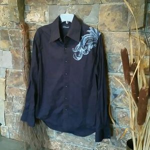 Buckle 7 diamonds men button up