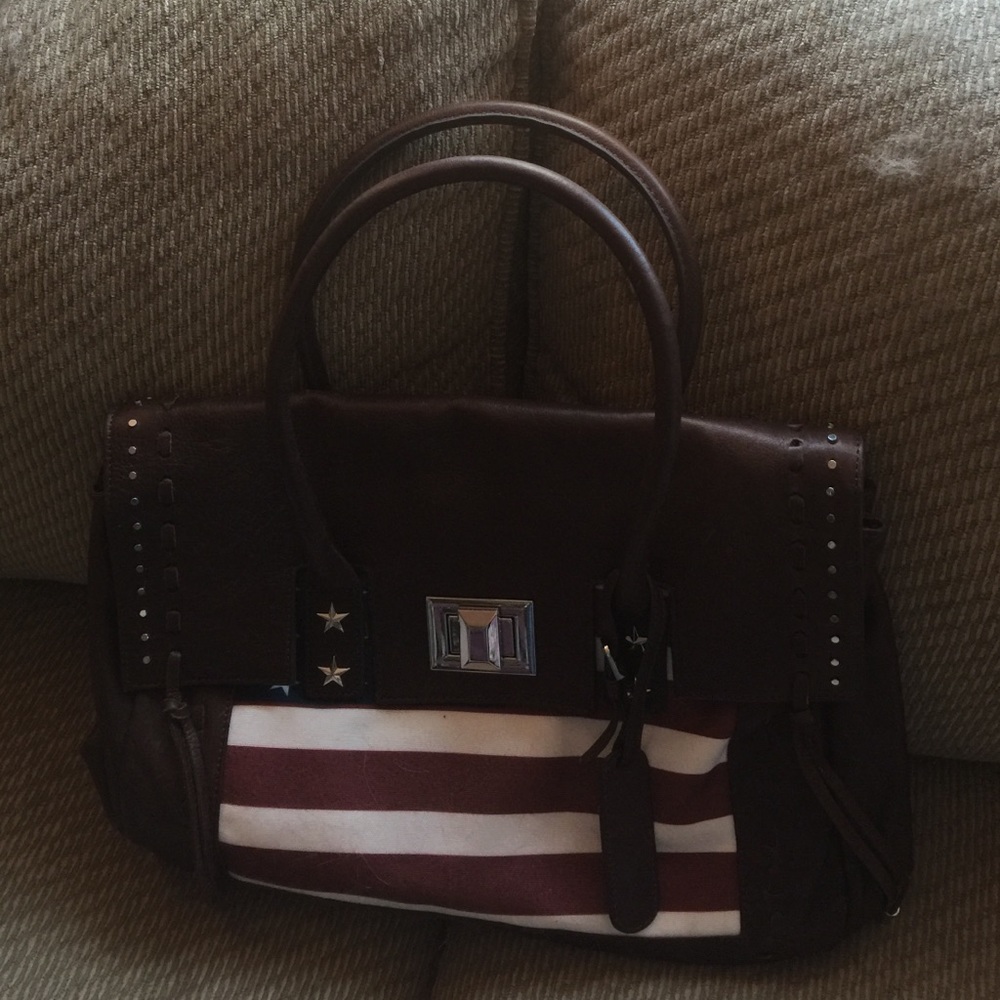 Amy Kerstenberg leather patriotic purse