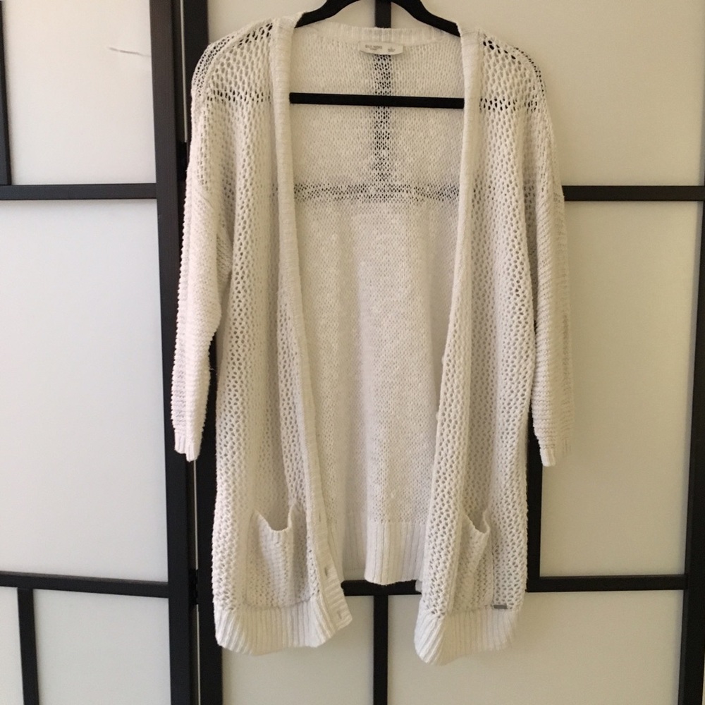 Knit White Cardigan