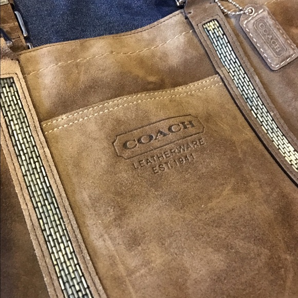 Coach Handbags - Authentic Suede COACH Purse