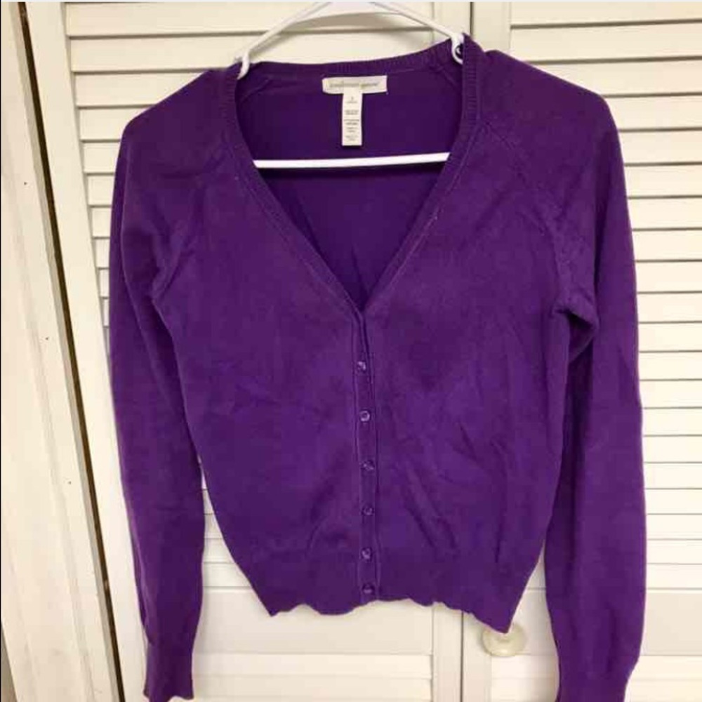 Purple cardigan size small