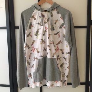 Hummingbird Print Hoodie