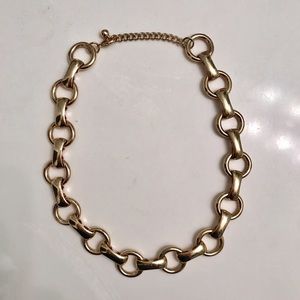 Gold chain Statement necklace