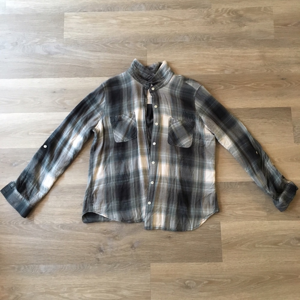 Light grey/green flannel