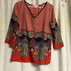 Chiffon quarter sleeve blouse!