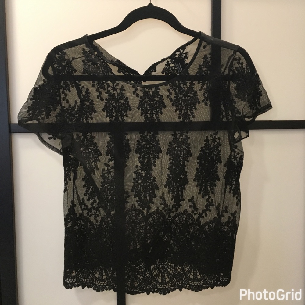 Black Lace Top