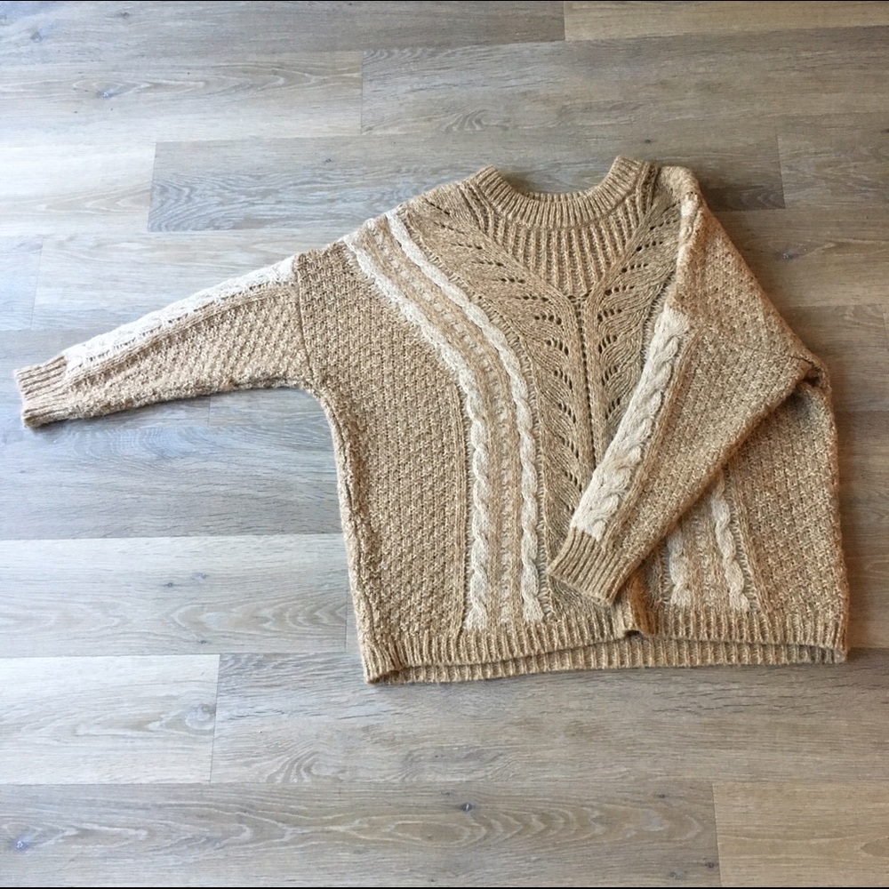 Oversized Tan Sweater
