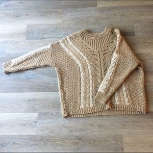 Oversized Tan Sweater