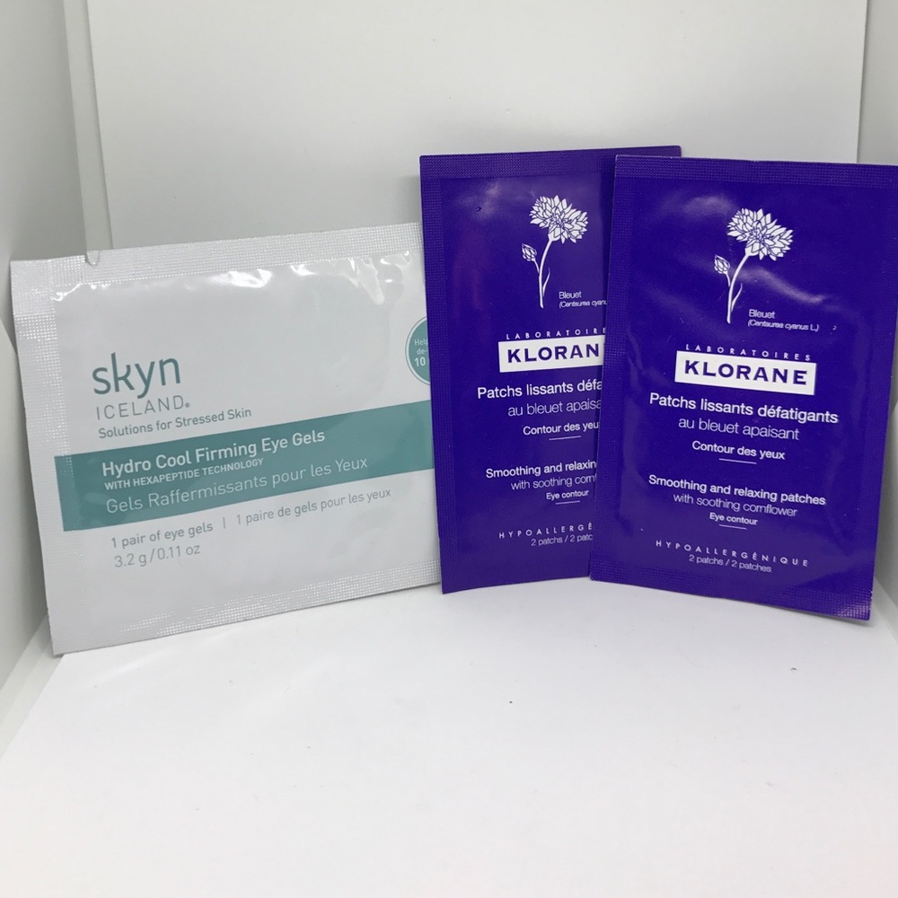 Set of three under eye patch/gels