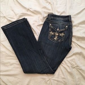Dark wash Miss Me boot cut jeans