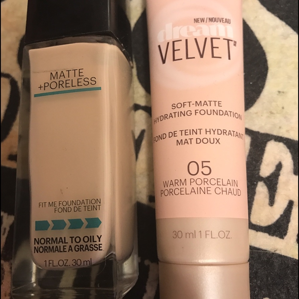 2 Maybeline foundations