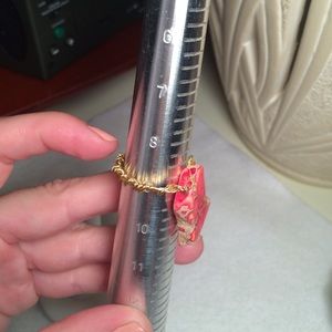 🔴GENUINE BRECCIATE JASPER NUGGET RING SIZE 9!!