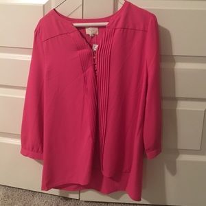 Pink button up