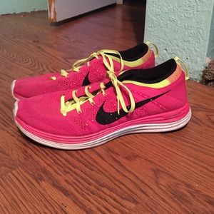 Pink Nike shoes