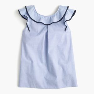 J Crew Ruffle Top