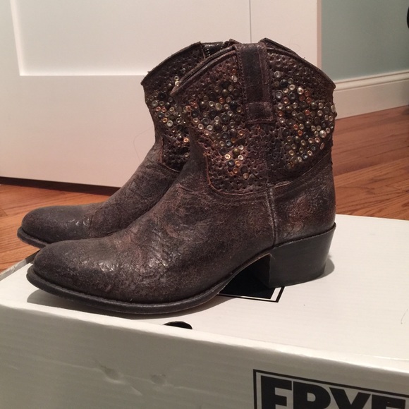 Frye studded short boot