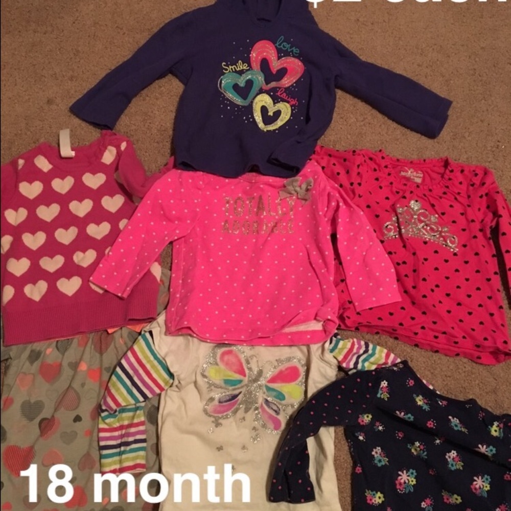 Baby girl short sleeve and long sleeve