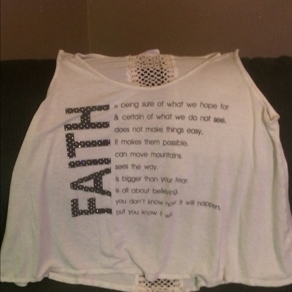 Faith tank top