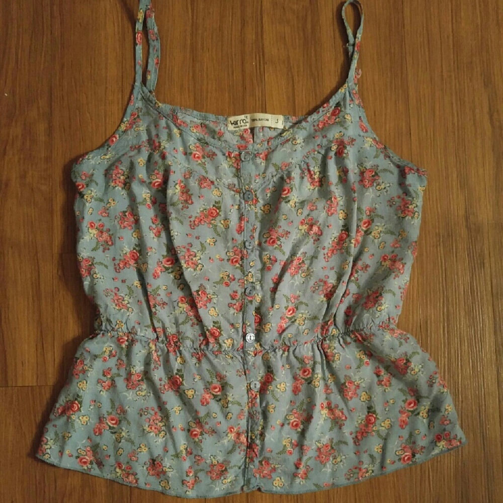 Light blue floral top