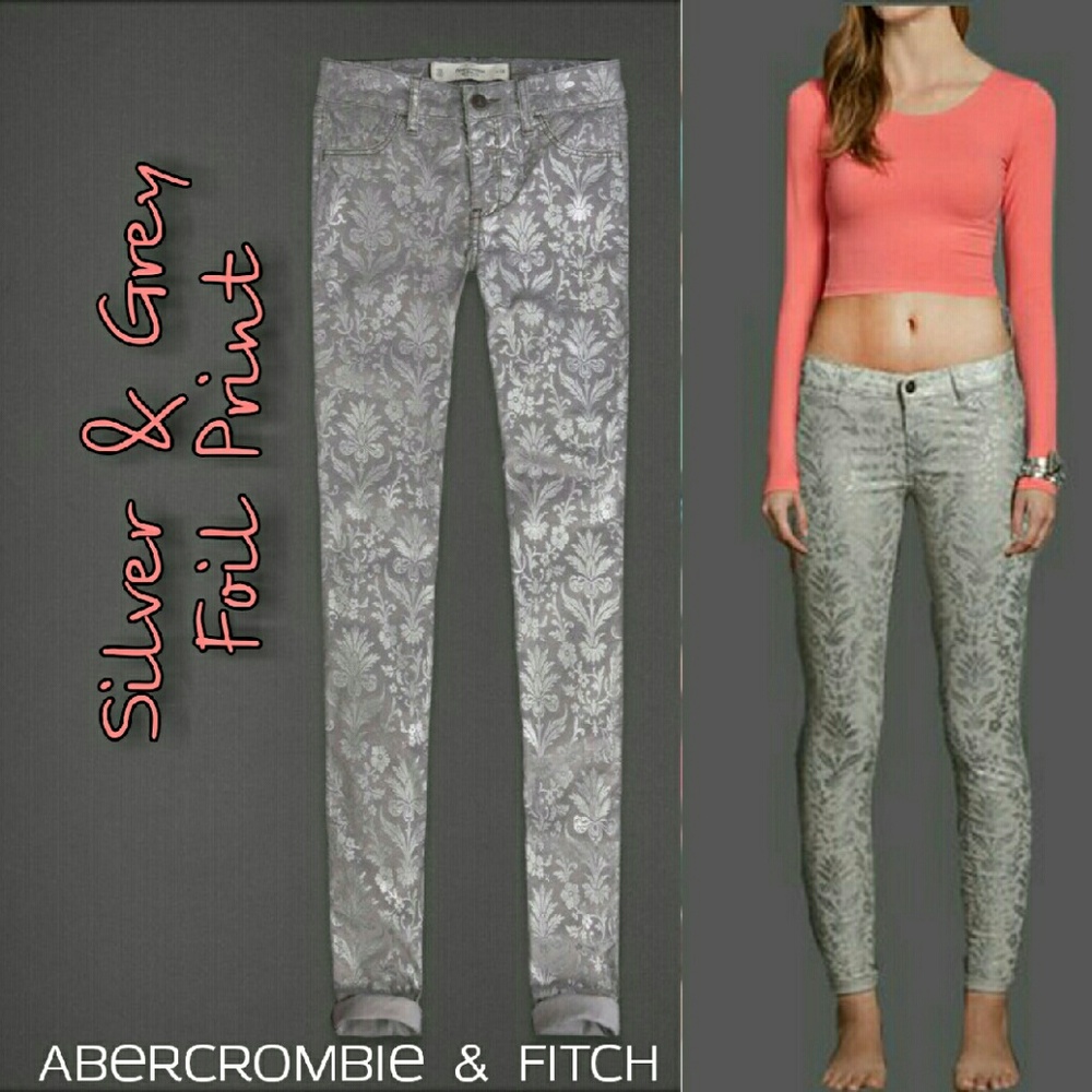 Boho Print Skinny Jeans / Jeggings - 4