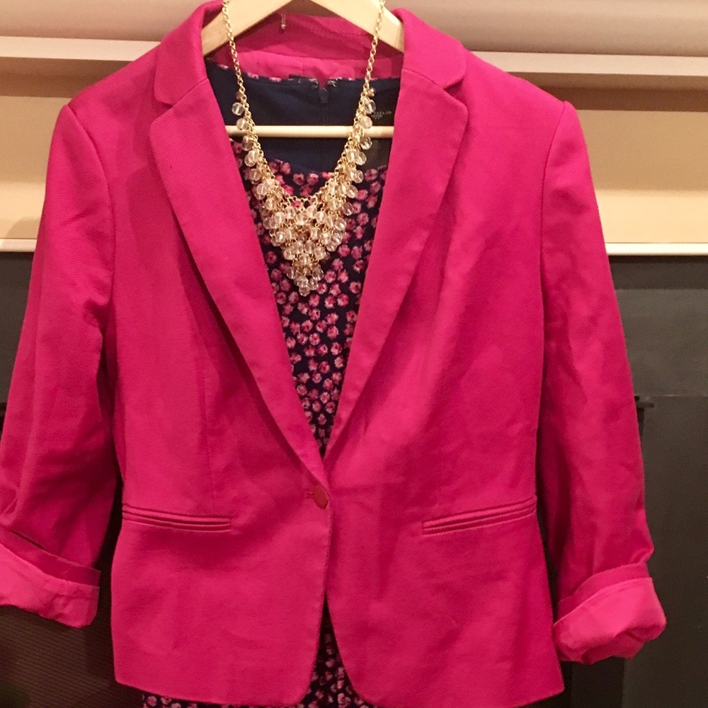 Pink Ann taylor blazer