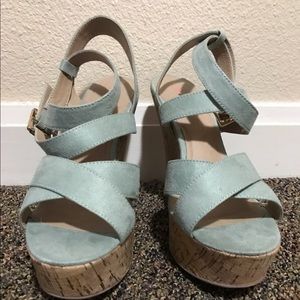 Teal wedges