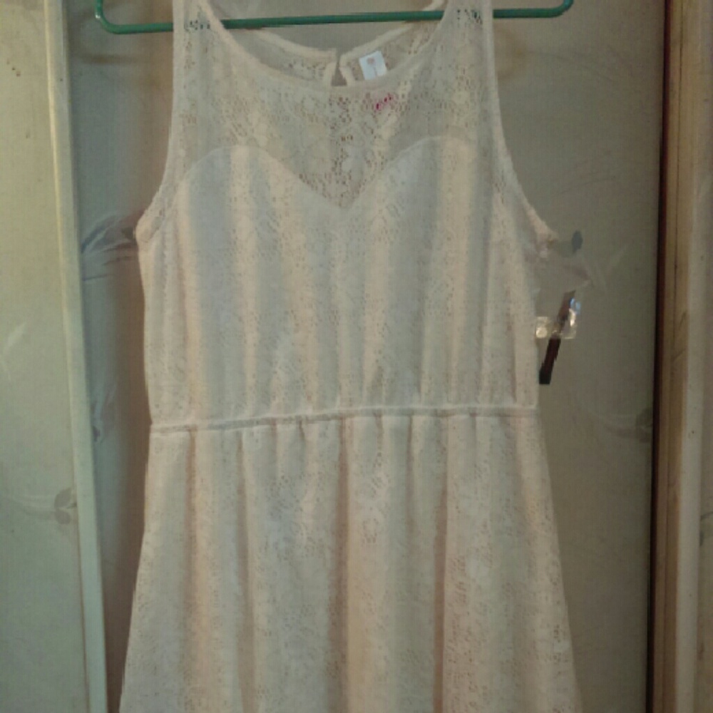 No Boundaries New Lace Hankerchief Dress