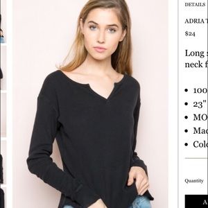 Brandy Melville ADRIA THERMAL TOP