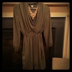 Bar III hunter green blouse dress tunic