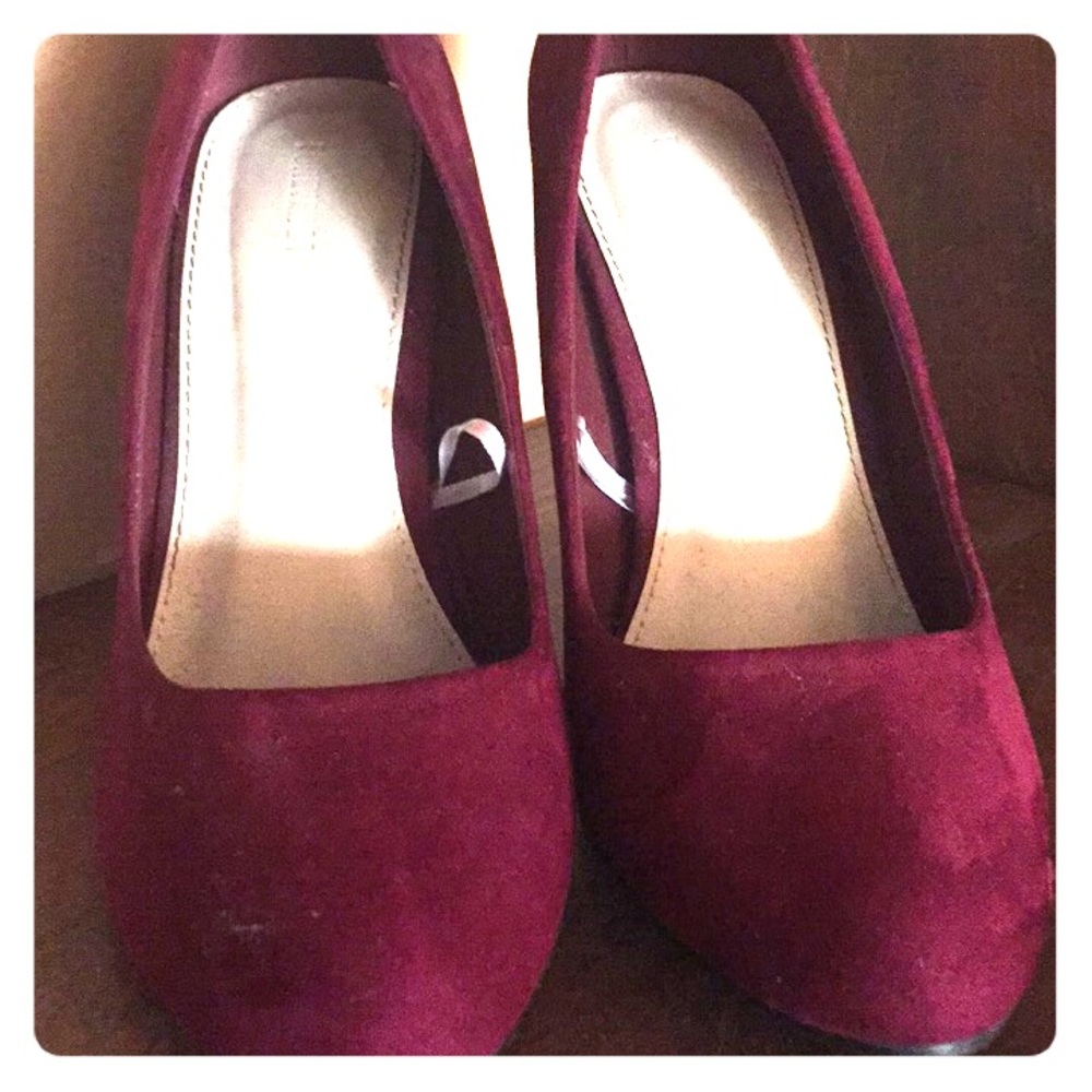 Forever 21 Berry Red Heels