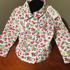 🌻NWT Children's Place Floral Denim Toddler Jacket