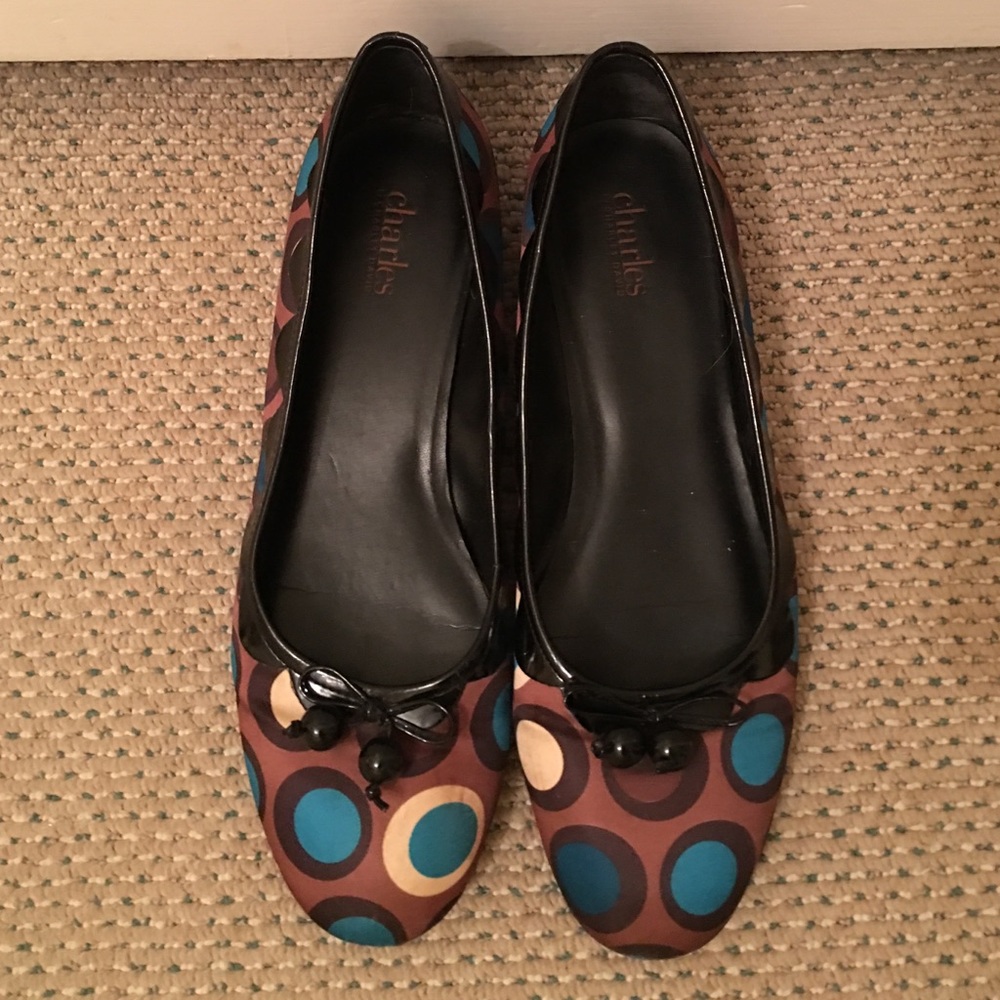 Charles David Polka Dot Flat
