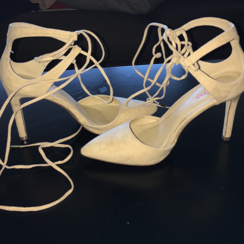 Laced up heels