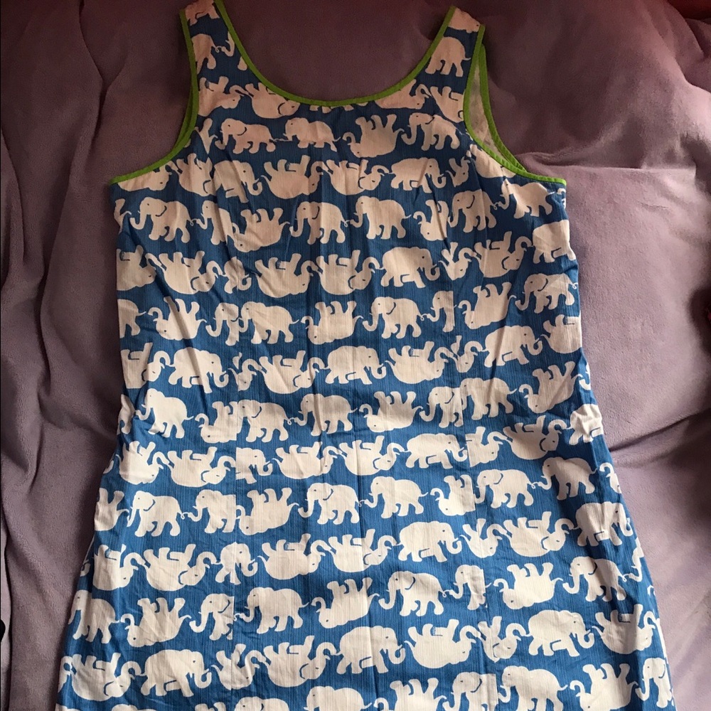 Lilly Pulitzer tusk in sun Cathy shift dress sz 14