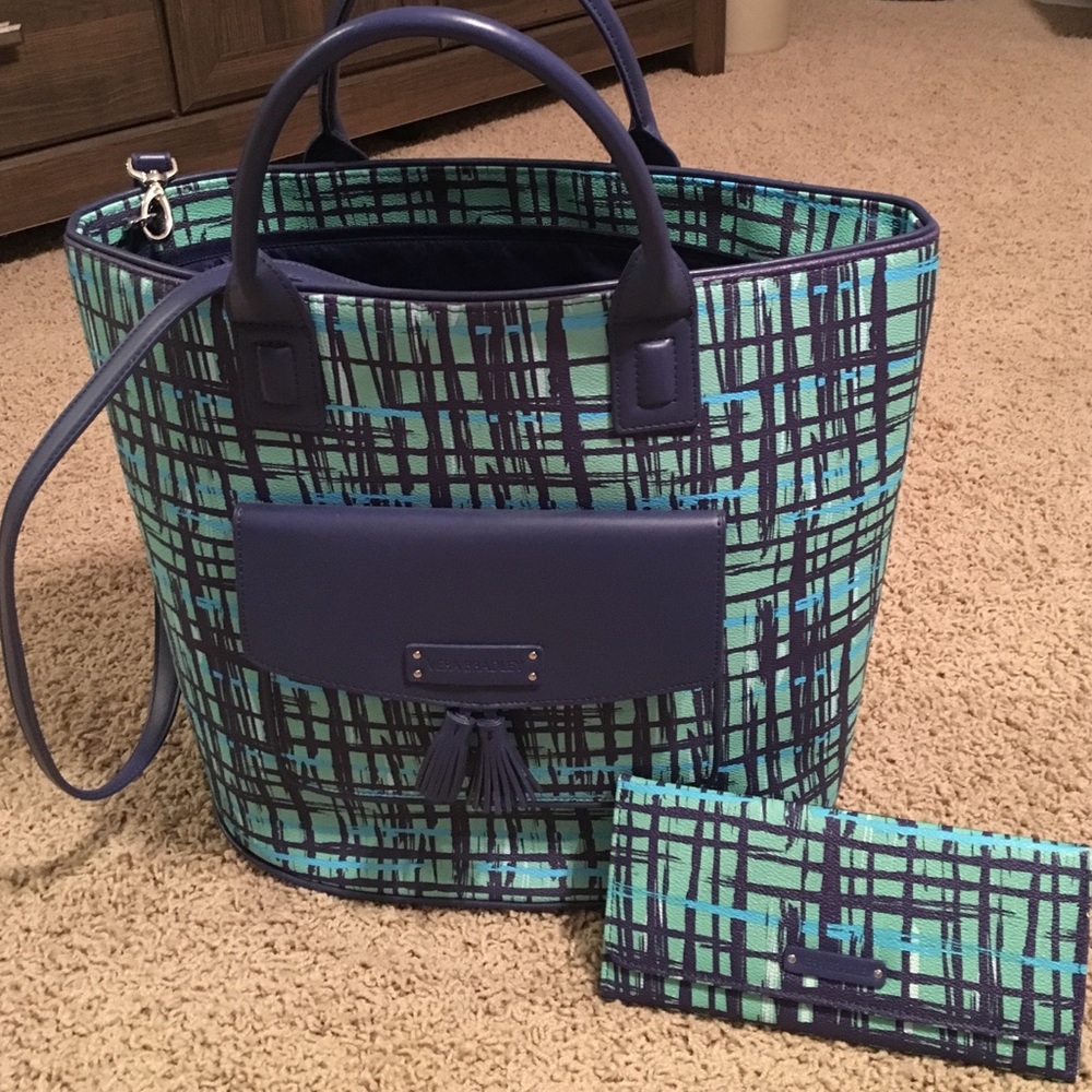 Vera Bradley large tote/shoulder bag with wallet.