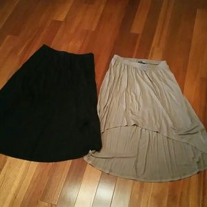Bundle 2 high-low skirts