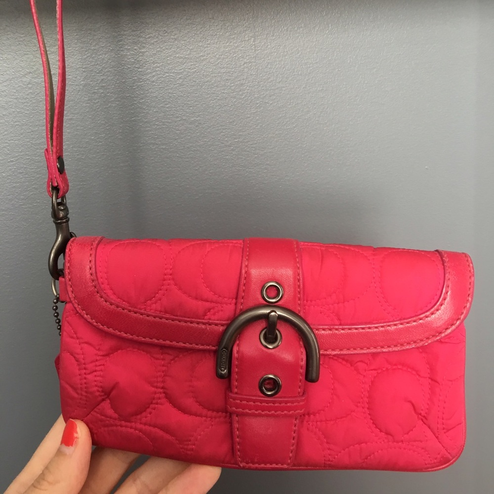 Coach Signature Wristlet
